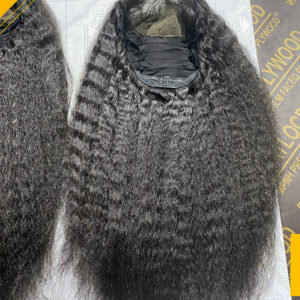 Burmese Kinky Straight Closure Wig- HD Lace