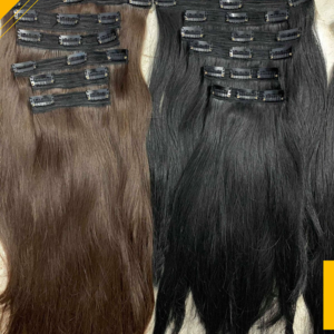 Vietnamese Natural Straight Clip Ins - Natural Color